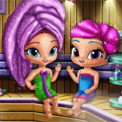 Işıltılı Kızlar Sauna Keyfi