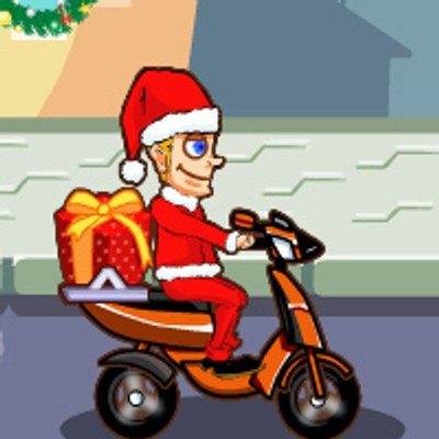 Motorsikletli Noel Baba 